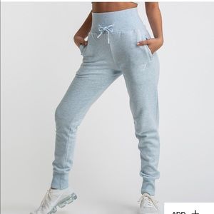 Gymshark ice blue high waisted joggers medium